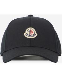 Moncler - Cappello Da Baseball Nero - Lyst