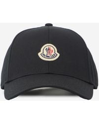 Moncler - Cappello Da Baseball Nero - Lyst