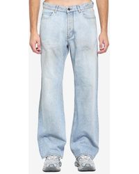 Balenciaga - Distressed Relaxed Jeans - Lyst