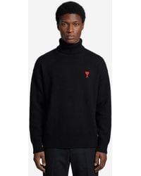 Ami Paris - Ami De Coeur Turtleneck Sweater - Lyst