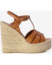 Saint Laurent - Espadrillas Con Zeppa Tribute - Lyst