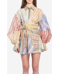 Zimmermann - Rebellion Striped Mini Dress - Lyst