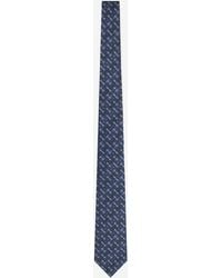 Gucci - Silk Jacquard Tie With Horsebit - Lyst