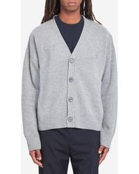 Ami Paris - Ami De Coeur Cardigan - Lyst