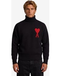 Ami Paris - Ami De Coeur Turtleneck Sweater - Lyst