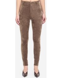 Gucci - Stretch Velvet Leggings - Lyst