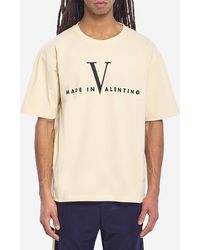 Valentino Garavani - Cotton Jersey Tshirt - Lyst