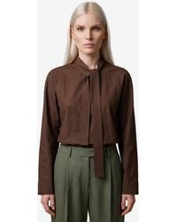 Lemaire - Truffle Ascot Blouse - Lyst