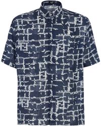 Fendi - Ff Linen Shirt - Lyst