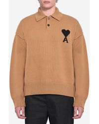 Ami Paris - Polo Ami De Coeur - Lyst