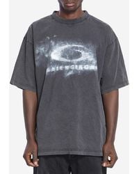 Balenciaga - Washed Crayon Loop Tshirt - Lyst