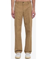 PT Torino - Cotton And Linen Trousers - Lyst