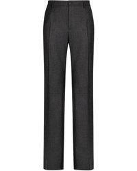 Dolce & Gabbana - Stretch Flannel Trousers - Lyst