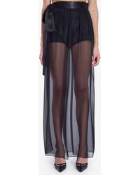 Dolce & Gabbana - Silk Chiffon Long Skirt - Lyst