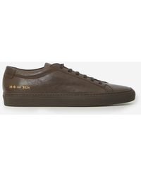 Common Projects - Achilles Grained Leather Low-Top Sneakers - Lyst