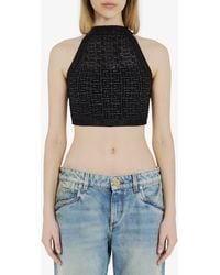 Balmain - Pb Labyrinth Knit Top - Lyst