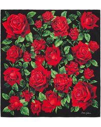 Dolce & Gabbana - Printed Silk Twill Scarf - Lyst