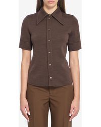 Gucci - Cotton And Wool Jersey Shirt - Lyst