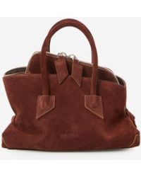 The Attico - La Passeggiata Top Handle Light Choco Bag Mini - Lyst