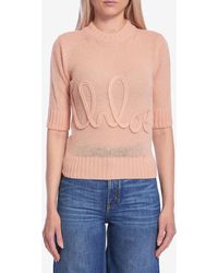 Chloé - Pullover Con Logo - Lyst