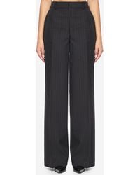 Gucci - Pinstriped Wool Trousers - Lyst