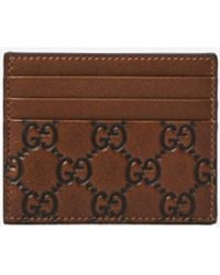 Gucci - Gg Emblem Card Holder - Lyst