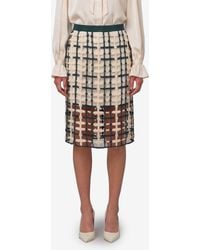 SUTTON NEW YORK - Mesh Midi Skirt - Lyst