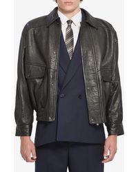 Saint Laurent - Balloon Bomber Jacket - Lyst
