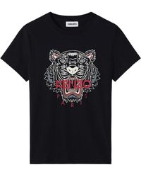 kenzo black tiger t shirt women's