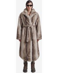Frankie Shop - Ravello Faux Fur Robe Coat - Lyst