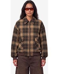 SUTTON NEW YORK - Check Bomber Jacket - Lyst