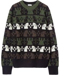 Burberry - Chess Pattern Sweater - Lyst