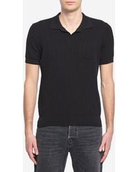 Roberto Collina - Ribbed Polo Shirt - Lyst