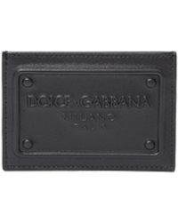 Dolce & Gabbana - Portacarte in pelle nera - Lyst