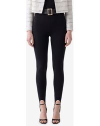 Self-Portrait - Knit Stirrup Leggins - Lyst