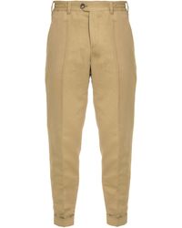 PT Torino - Cotton And Linen Trousers - Lyst