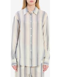 Frankie Shop - Peri Fluid Shirt - Lyst