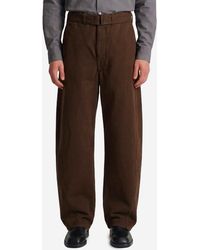 Lemaire - Twisted Belted Pants - Lyst