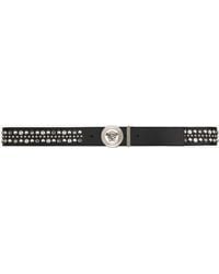 Versace - Medusa Belt With Studs - Lyst