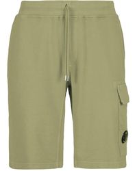 C.P. Company - Cotton Fleece Bermuda Shorts - Lyst