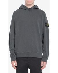 Stone Island - Cotton Hoodie - Lyst