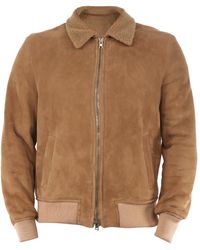 Salvatore Santoro Suede And Shearling Jacket - Natural