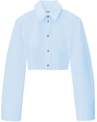 Alexander Wang - Cropped Structured Shirt - Lyst
