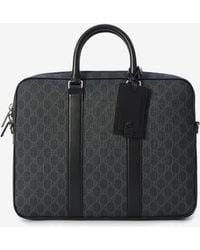 Gucci - Gg Briefcase With Shoulder Strap - Lyst