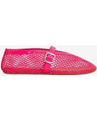 Alaïa - Mesh Flat Ballerinas - Lyst