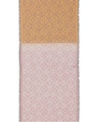 Loewe - Wool, Silk And Cashmere Blend Scarf - Lyst