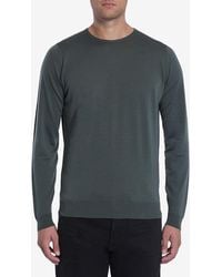 John Smedley - Merino Wool Crewneck Lundy Pullover - Lyst