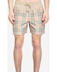 Burberry - Check Swimwear - Lyst