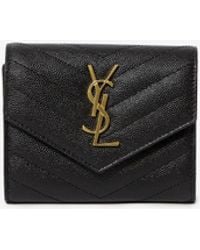 Saint Laurent - Monogram Wallet - Lyst