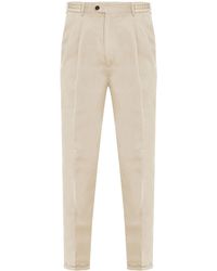 PT Torino - Linen And Cotton Trousers - Lyst